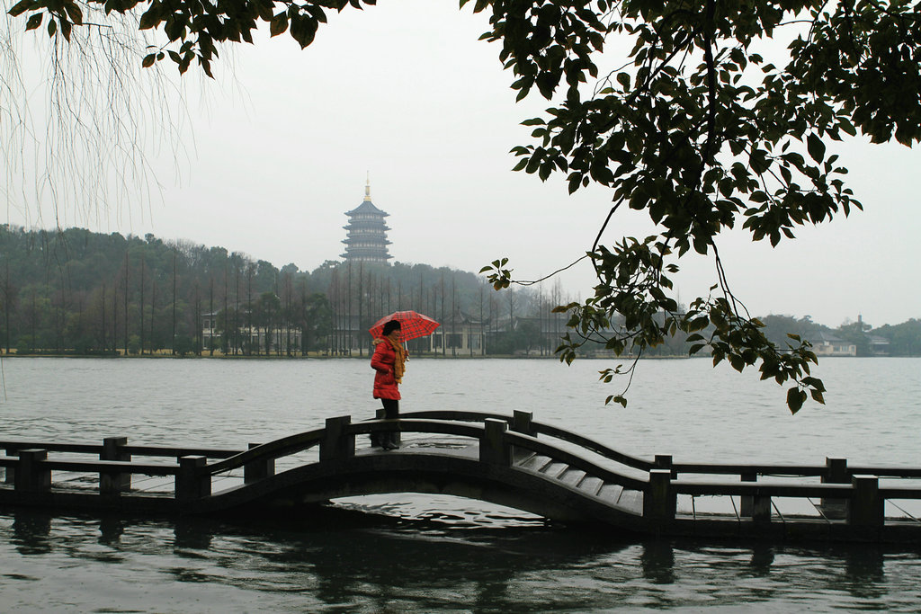 春雨绵绵，断桥守望 摄影 休闲摄猎