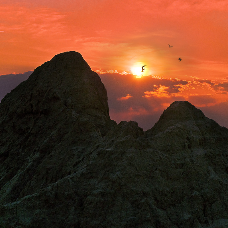 泥林夕照 摄影 山地苍狼