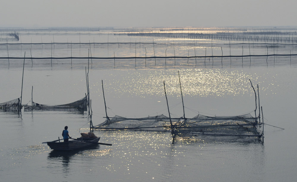 夕照东平湖 摄影 laozhou1111