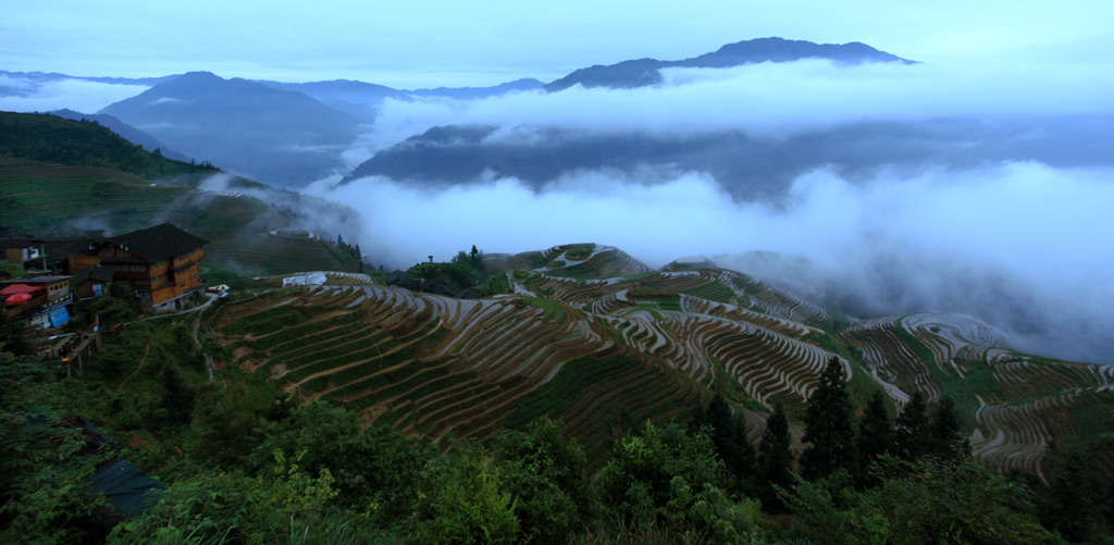 山乡早晨 摄影 金石001