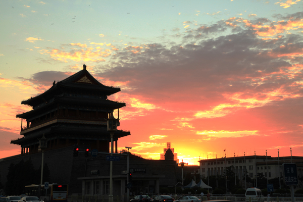 【原创】 行摄 北京 风景 前门 心境 摄影 碧青