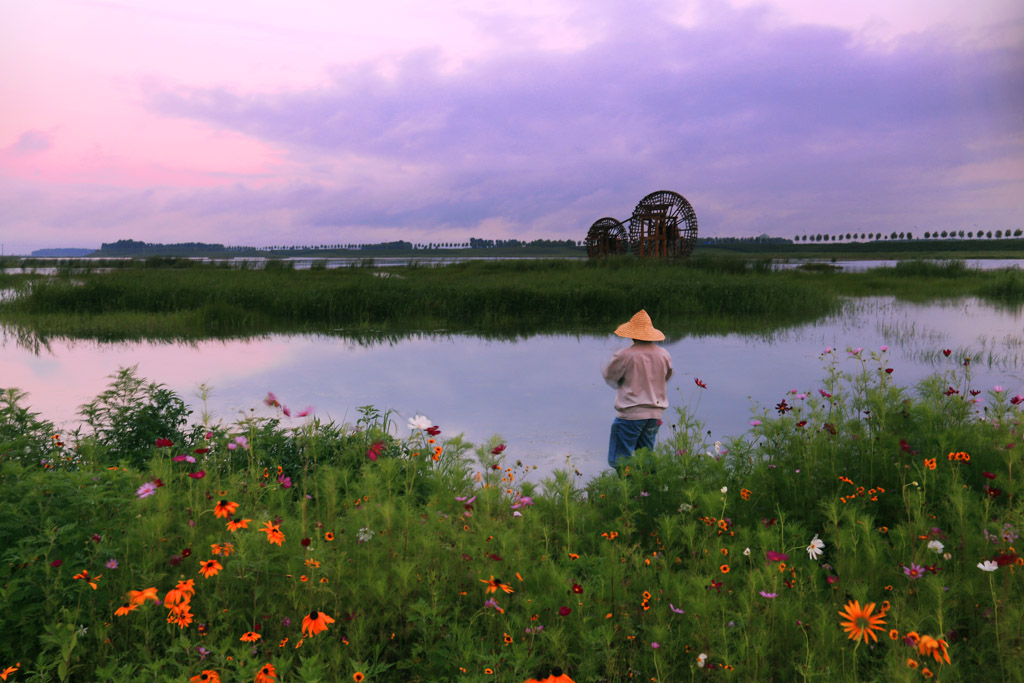 独钓夕阳 摄影 湛思