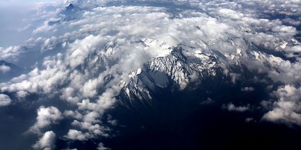 空中看神山 摄影 快门时间