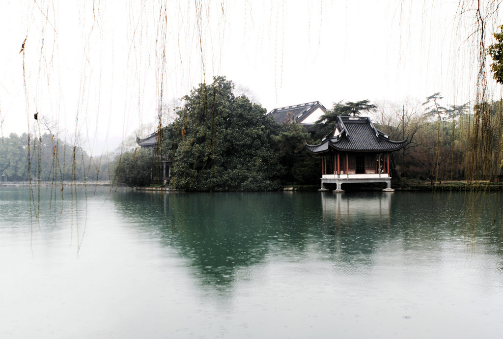 西湖春雨 摄影 休闲摄猎