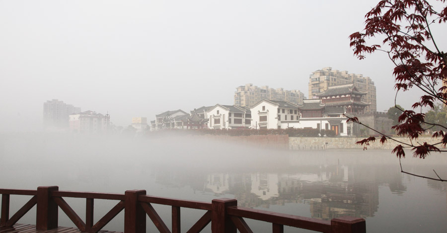 雾漫龙眠河(组图5) 摄影 荒木