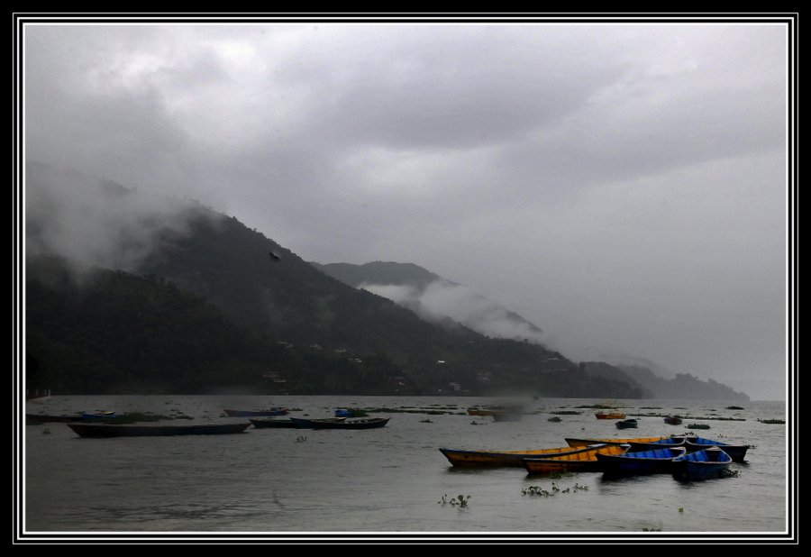 烟雨费瓦湖 摄影 gemen