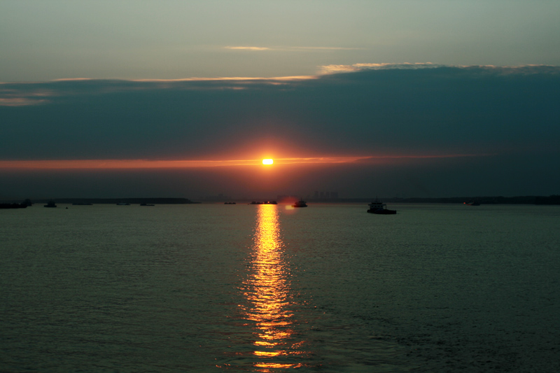 王家屋的夕阳 摄影 浪公