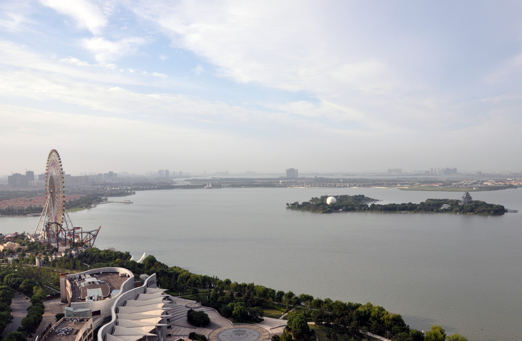 金鸡湖晨景/苏州 摄影 京城百姓