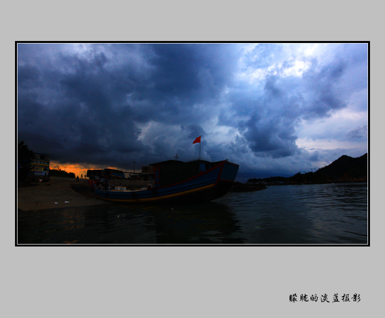 要下雨的傍晚~ 摄影 朦胧的淡蓝