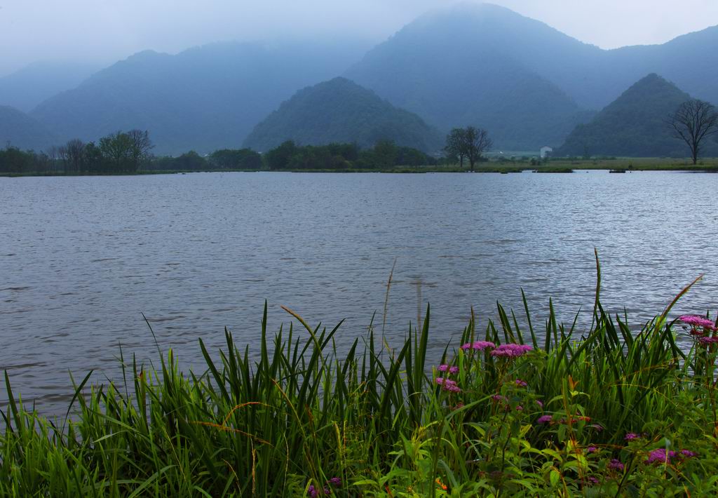 烟雨大九湖 摄影 蕊宝贝