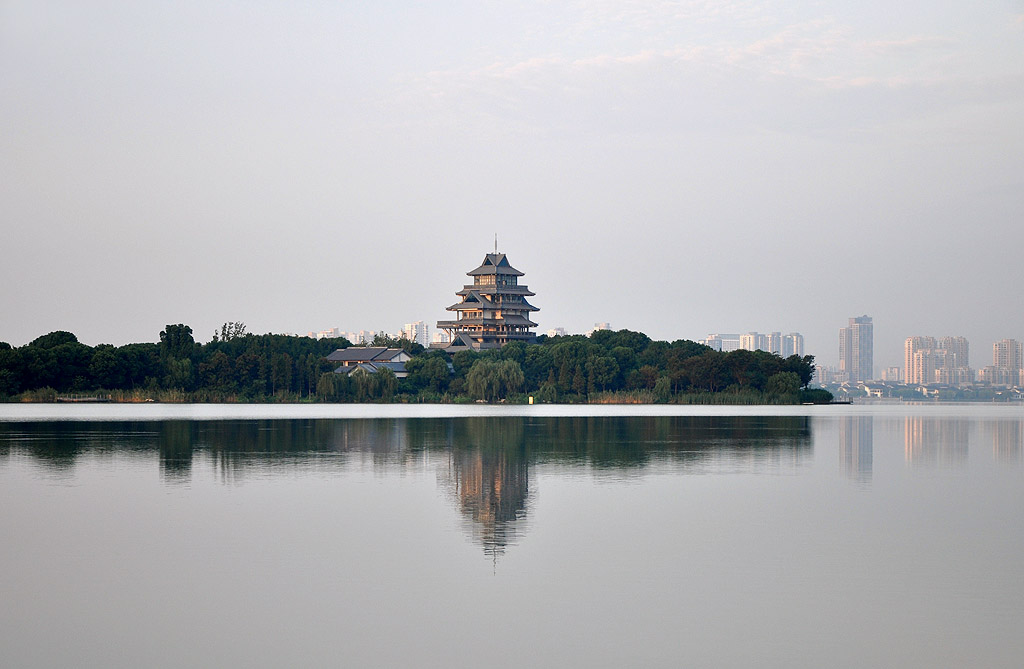 倒影/苏州-金鸡湖 摄影 京城百姓