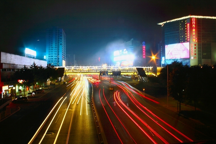 十一中关村夜景 摄影 我摄我思