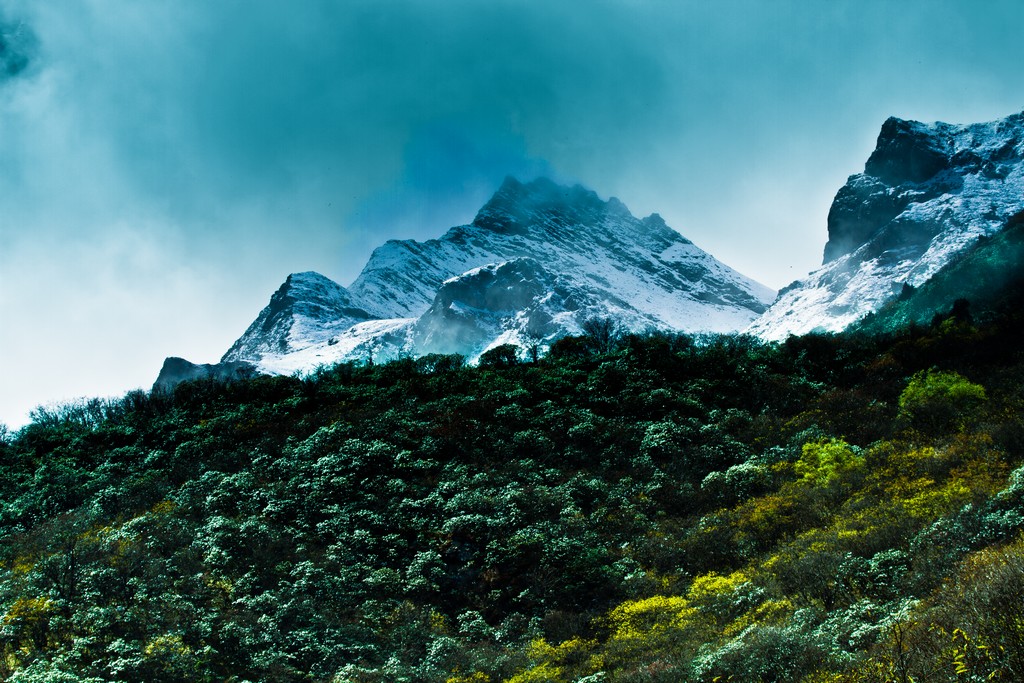 黄龙风光 摄影 云之山峰