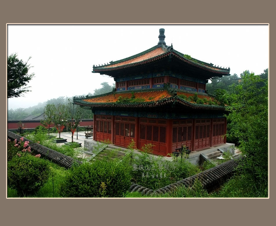 灵珠山上菩提寺 摄影 细雨朦胧