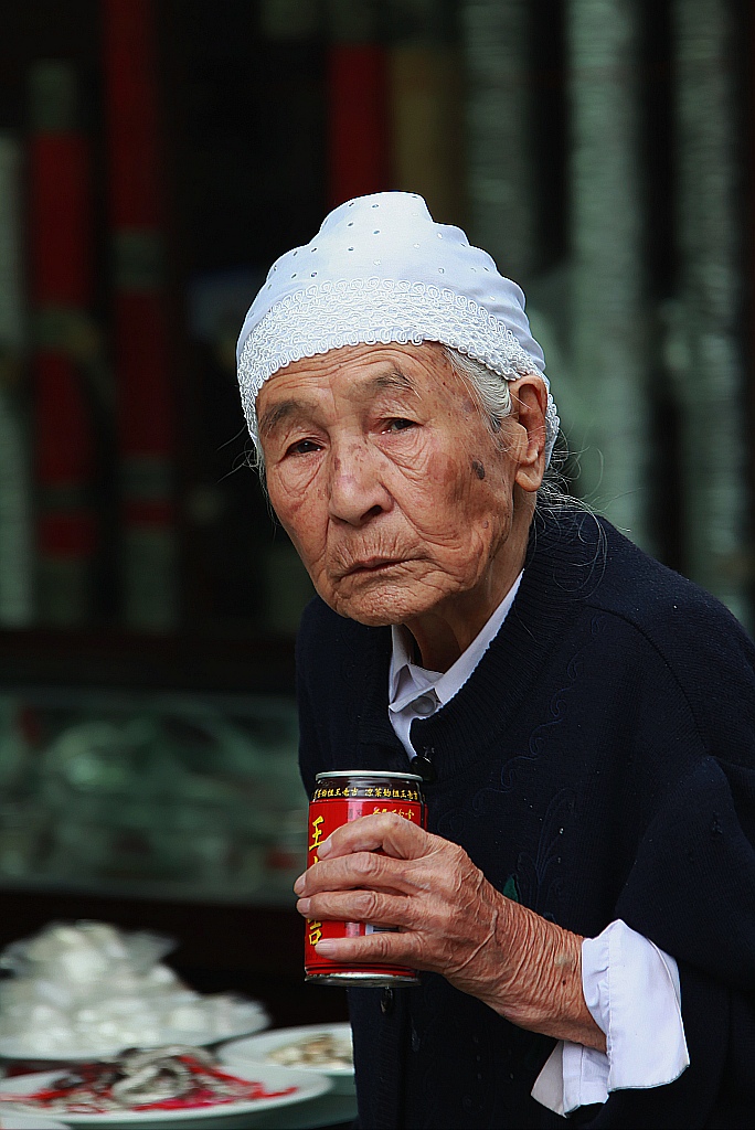 大理古城老人 摄影 行摄愉快