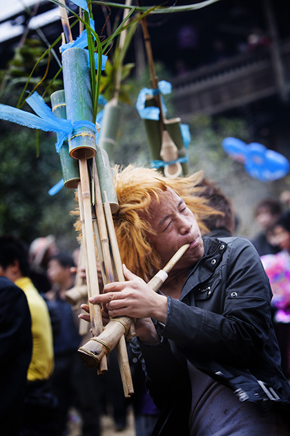 现代芦笙手 摄影 阿航