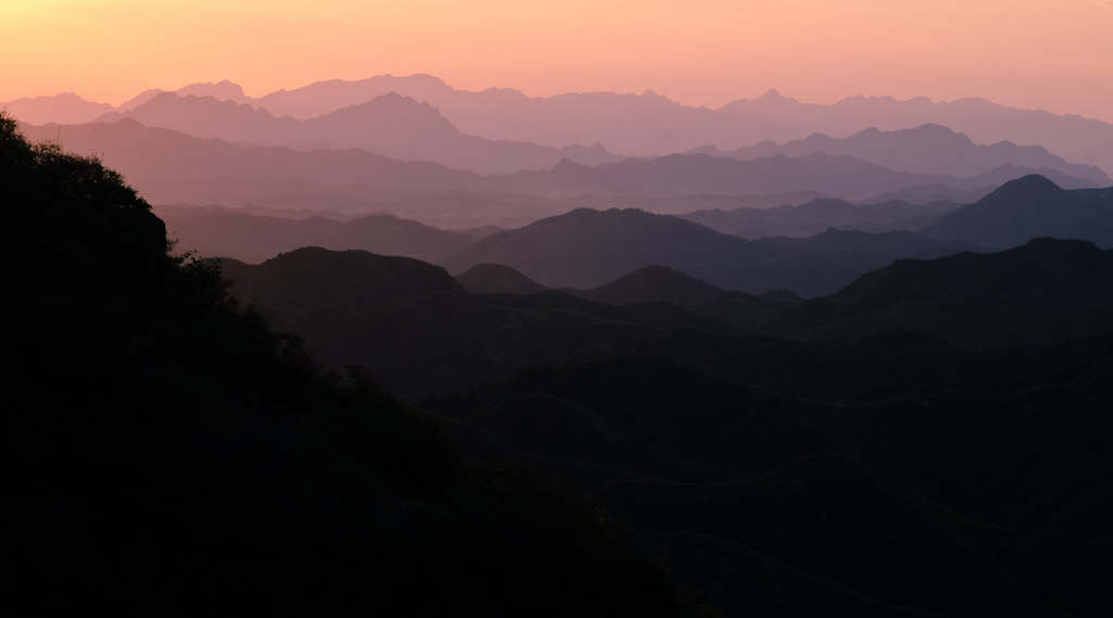 夕照群山 摄影 狼鹰