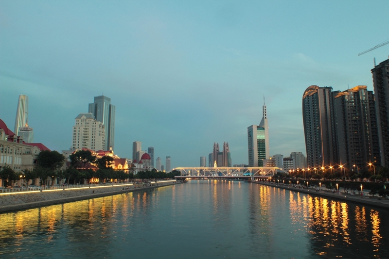 海河夜景一组 摄影 智闲智慧