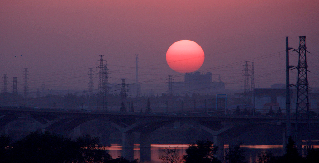 夕阳 摄影 芥子