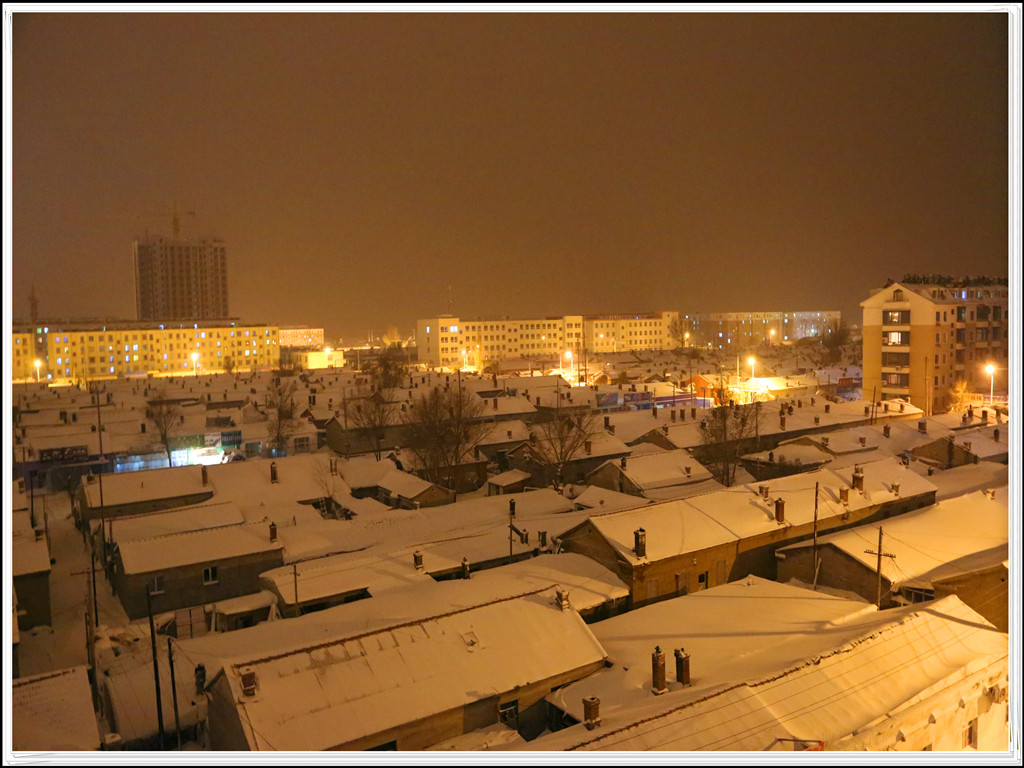 雪夜小镇 摄影 草原独狼