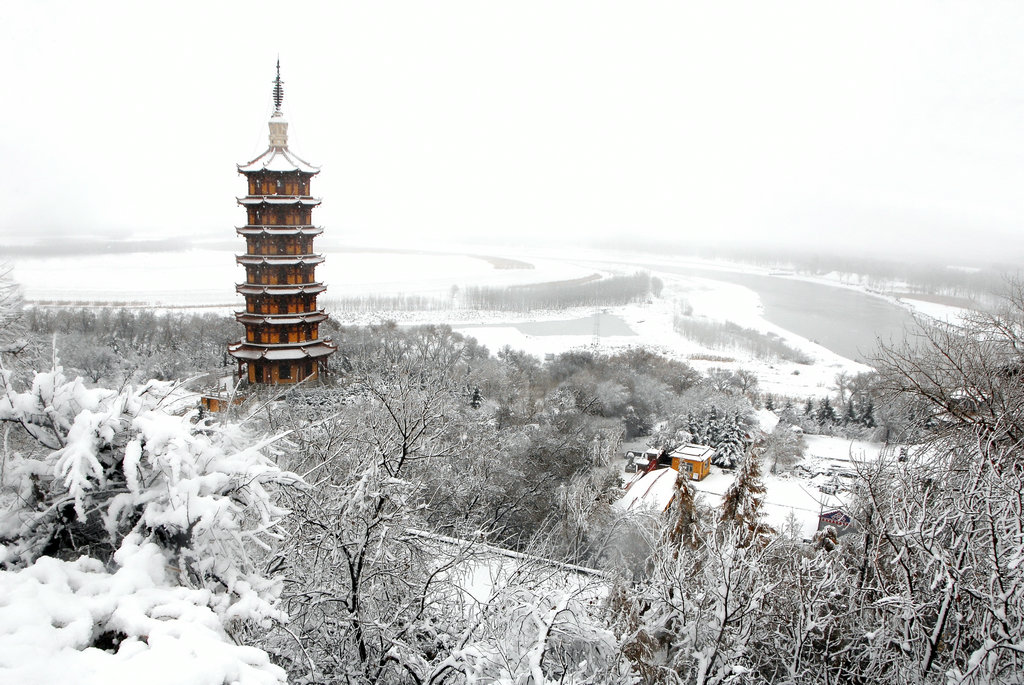 冬色雪影 摄影 康乐情怀