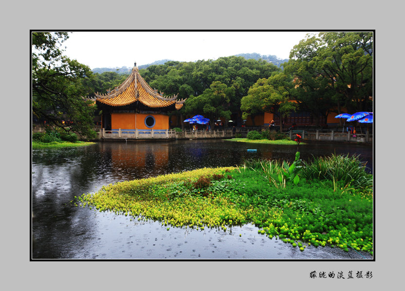 普陀山雨景~ 摄影 朦胧的淡蓝