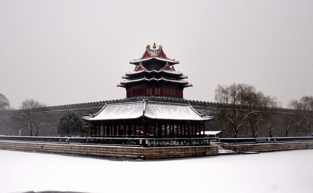 雪中角楼 摄影 彩云飞飞