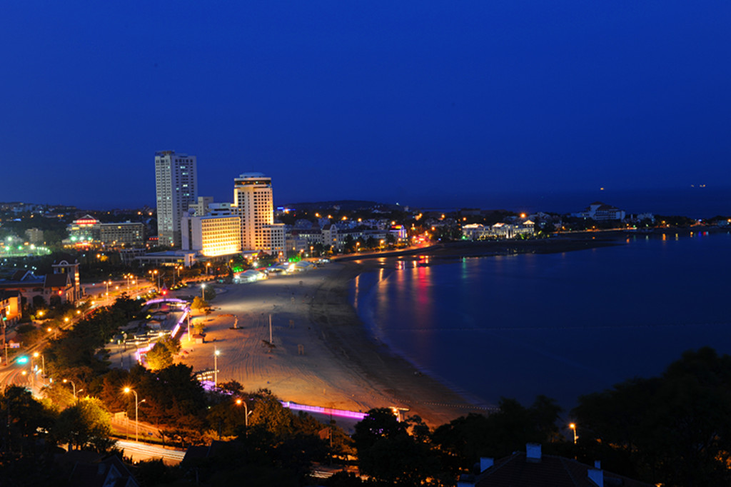 青岛汇泉湾夜景 摄影 快乐旅途9670