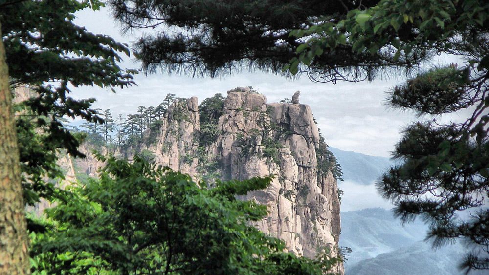 黄山猴子观海 摄影 自在95