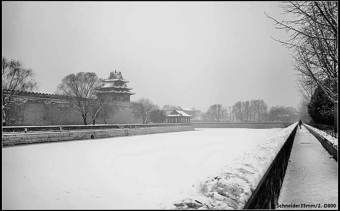 冬雪角楼 摄影 野柳