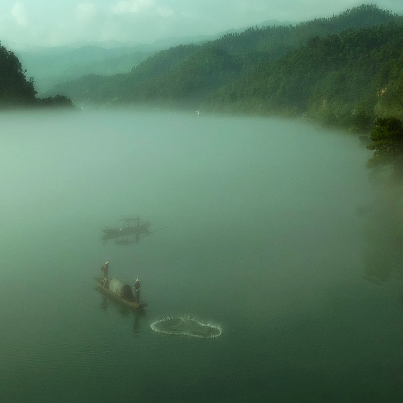 东江晨雾 摄影 桃花江