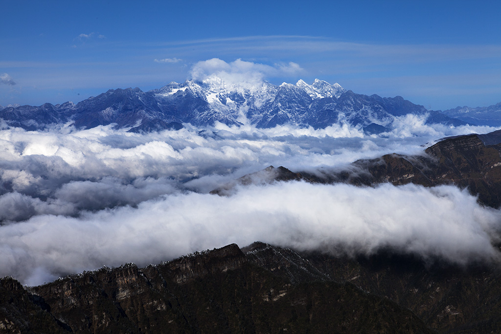 玉带雪山 摄影 康定情歌