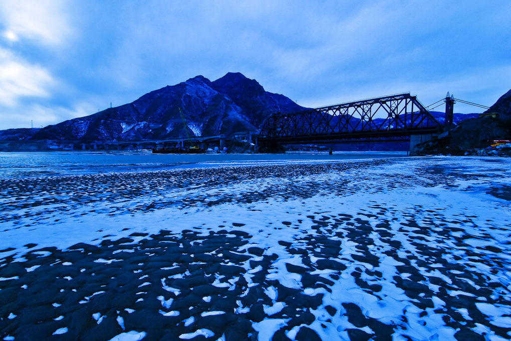 冬至雪景 摄影 摔跟头