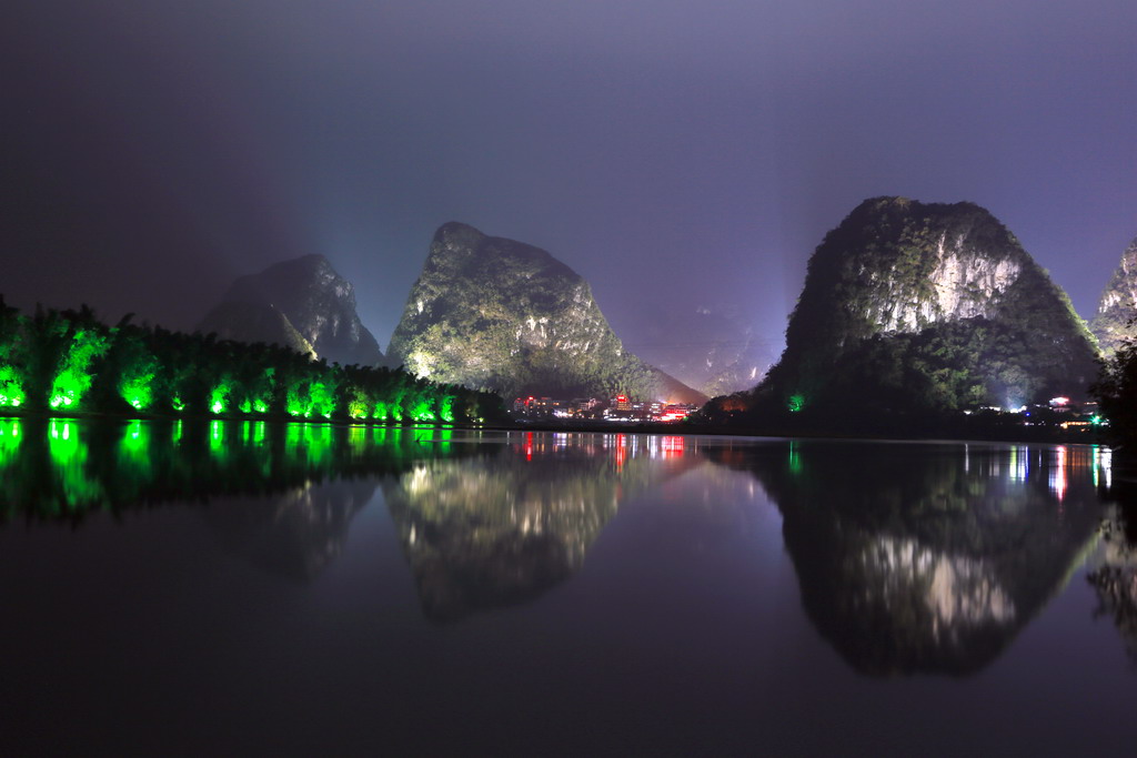 阳朔夜景 摄影 品味人生9598