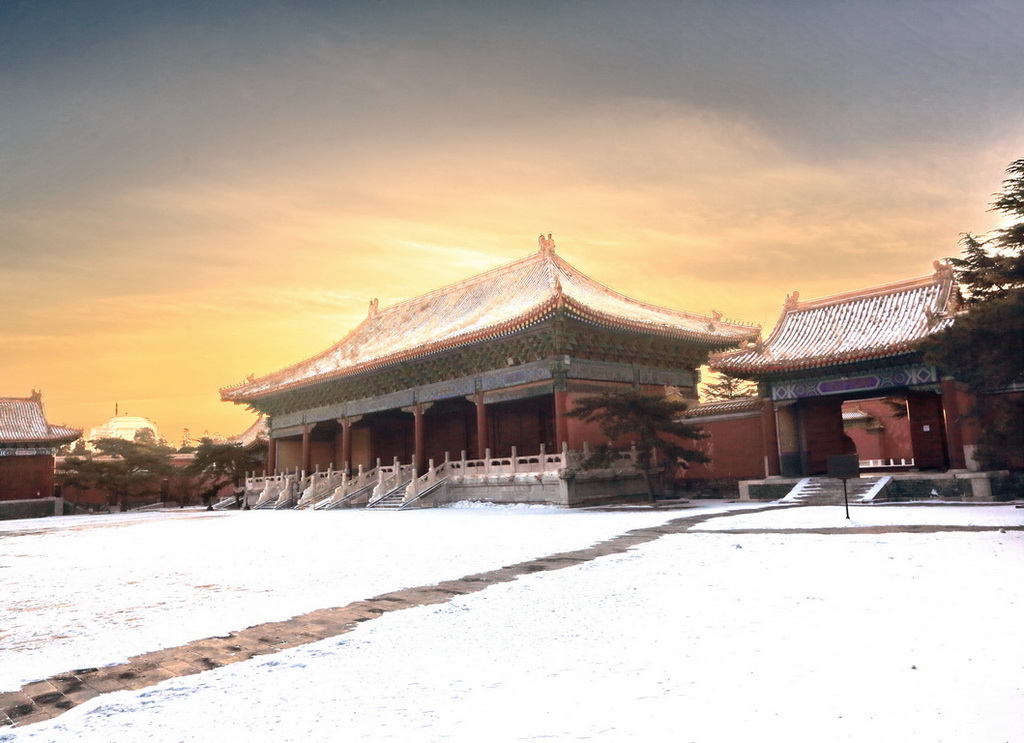 北京的雪景 摄影 延平