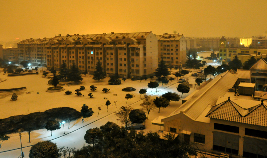 岳阳第一场雪 摄影 阿江