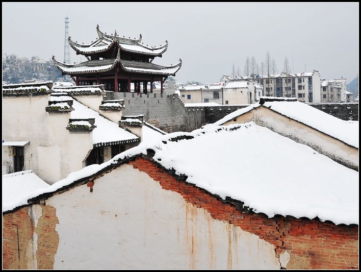 大雪徽州 摄影 微笑的老布