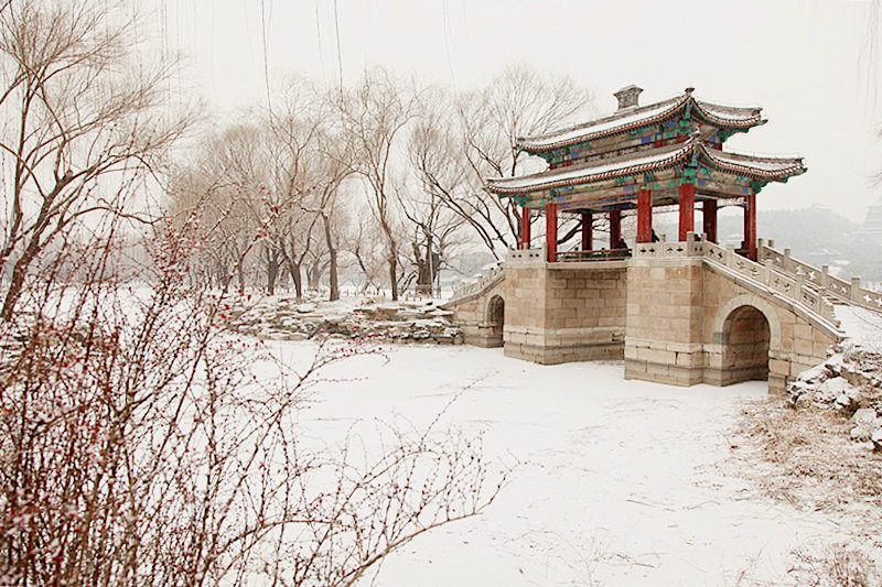 西堤雪亭图 摄影 秦川76