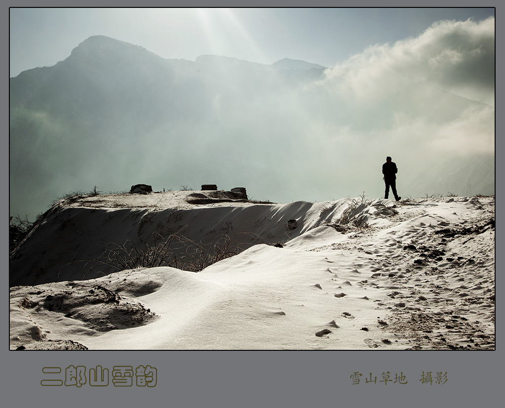 雪野之光 摄影 雪山草地