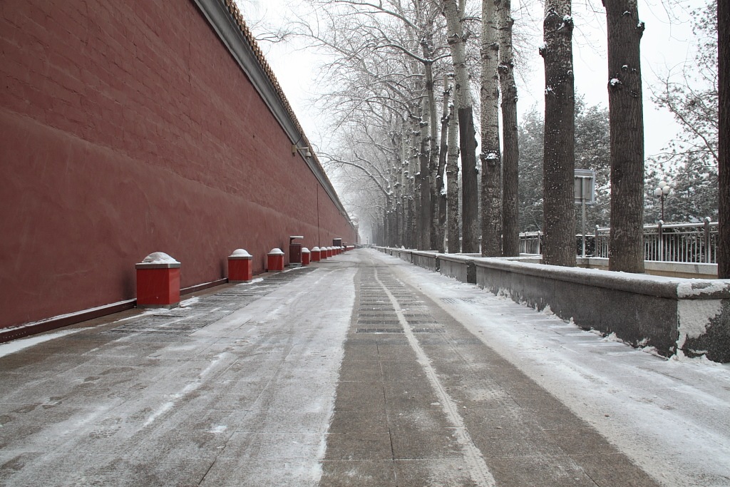 雪后红墙 摄影 老倔头