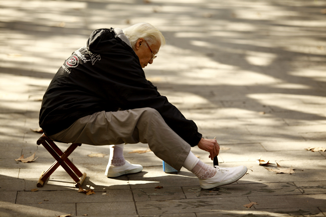 街头书法家 摄影 海德