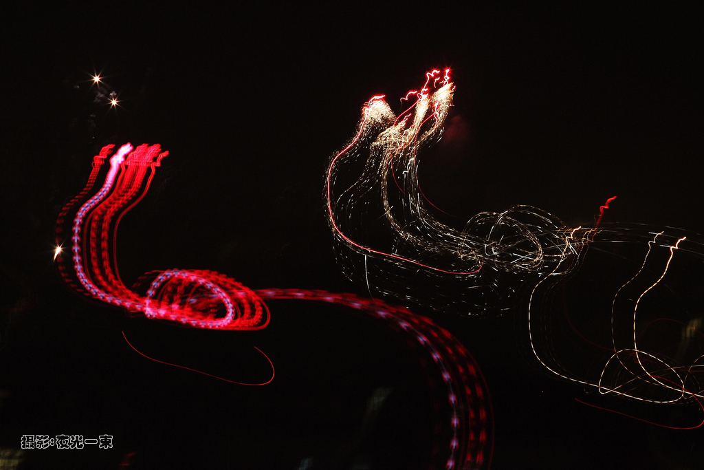 蛇之舞（烟花实拍） 摄影 夜光一束