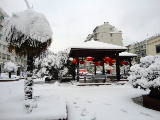 天置山庄雪景 摄影 中江散人