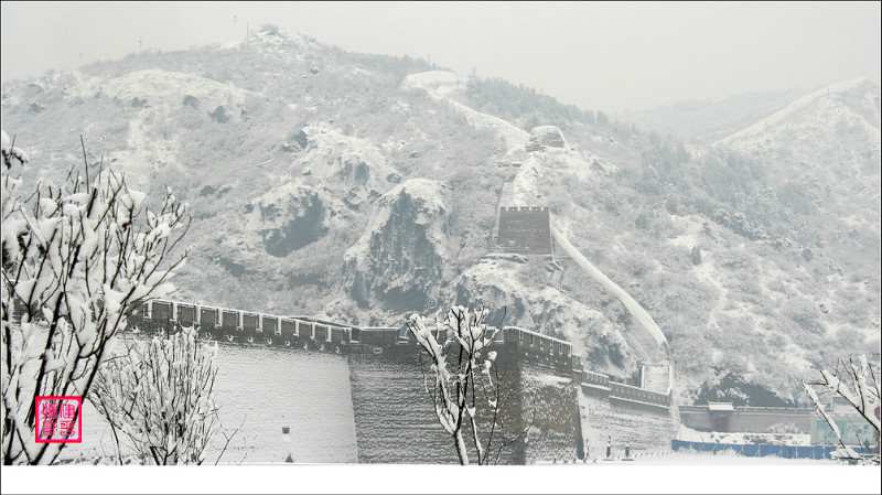 张家口大境门景区雪景 摄影 平方