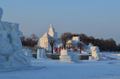 雪雕 摄影 铁路大哥