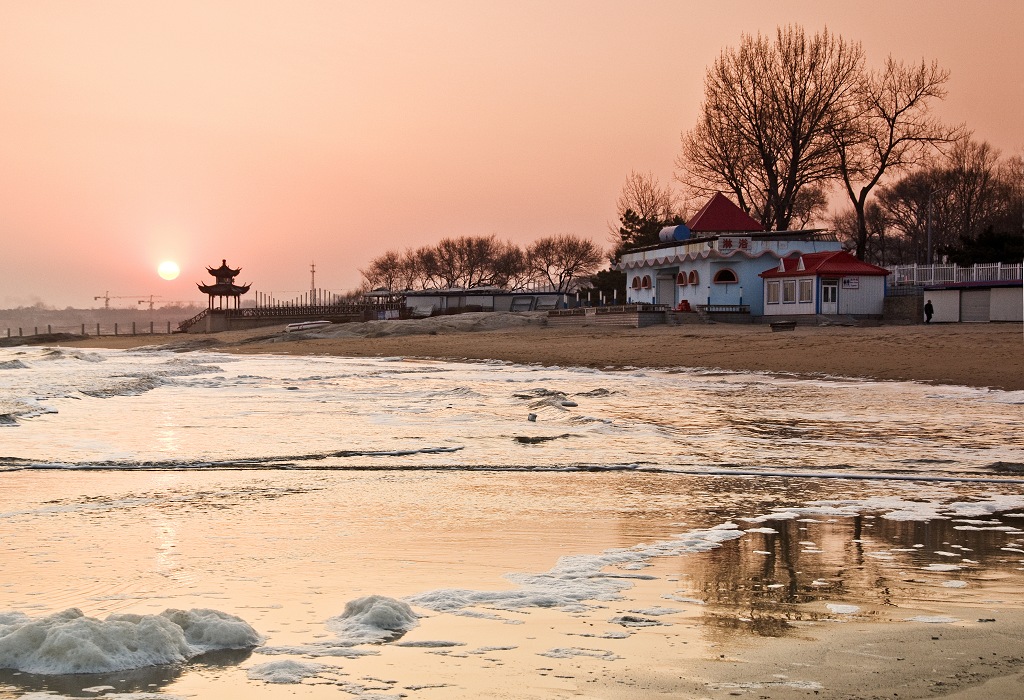 海湾夕照明 摄影 baigui