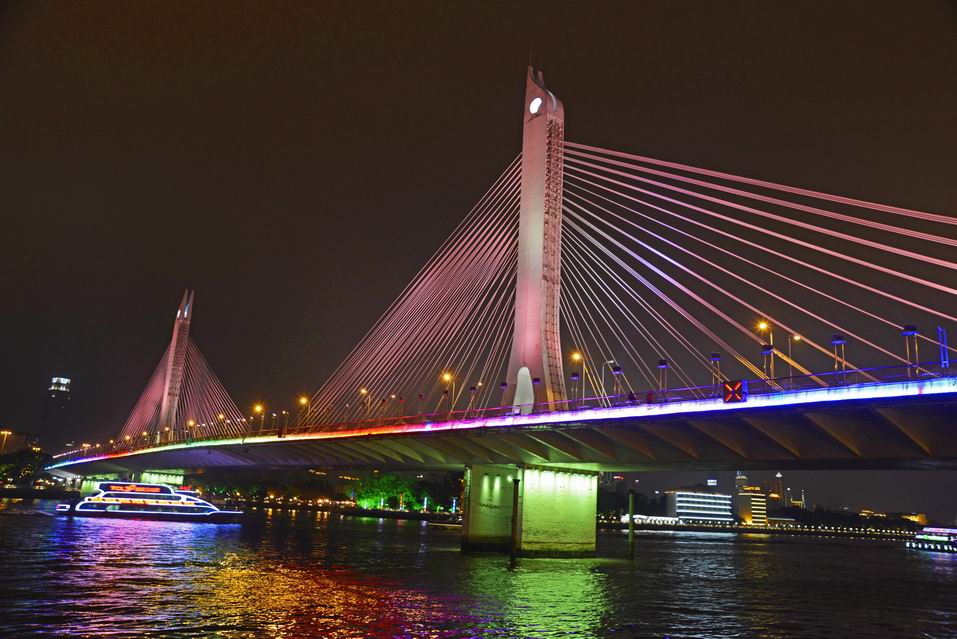 广州海印桥的夜景 摄影 Littlestone