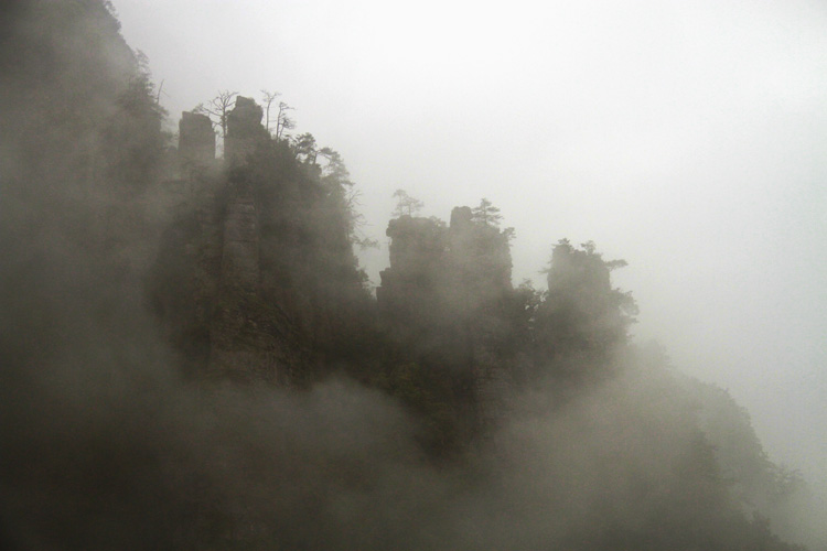 雾中景 摄影 老宜山