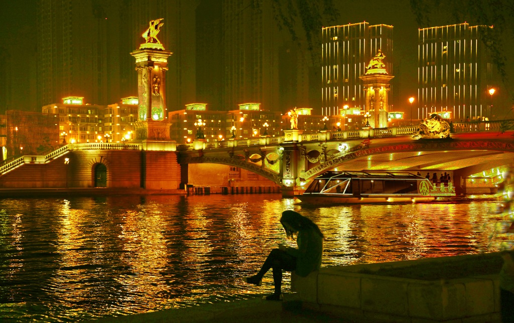 海河夜色 摄影 水滴AAA