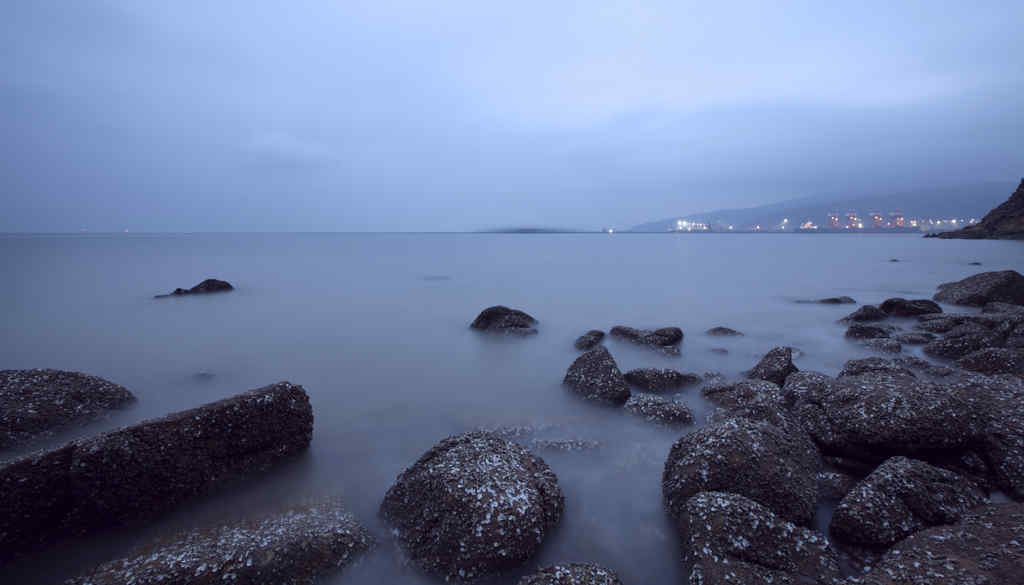 江苏连岛夜景 摄影 清沁安琪